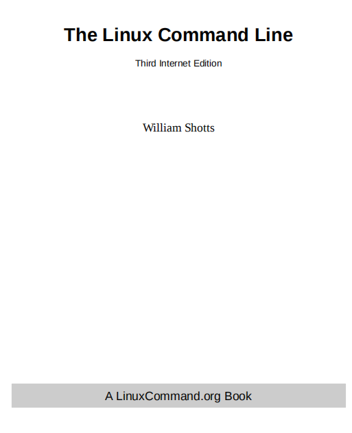 The Linux Command Line 英文PDF_操作系统教程